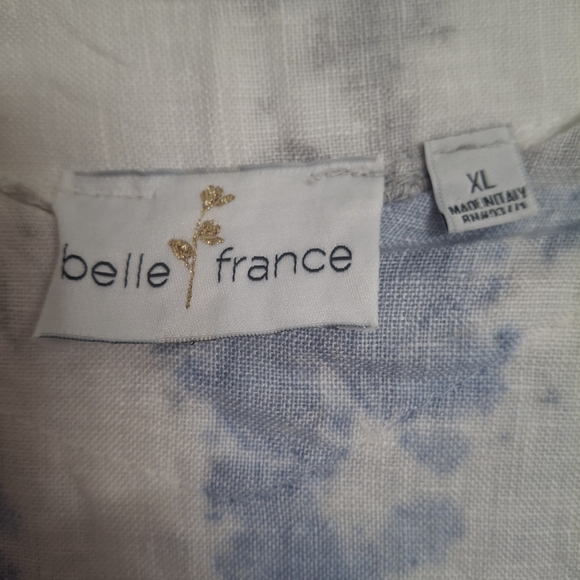 Belle France Boho Chic High Low Tie-Dye Tunic Top - Picture 5 of 5